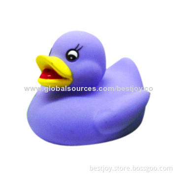Purple Rubber Duck Toy with CE, RoHS Marks, for Bath Toys